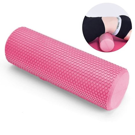 Muskelmassage Skumrulle Til Dyb Vævs Massage, Pink, 45x15cm
