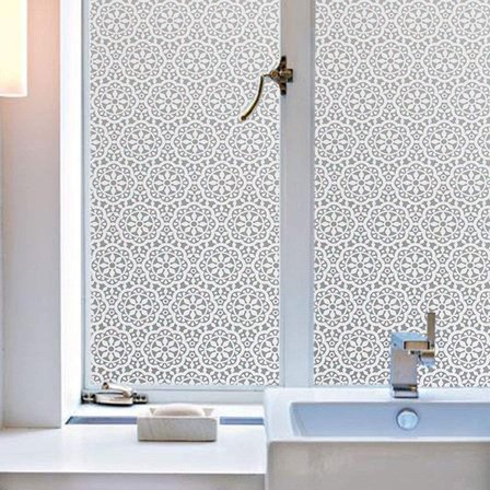 Adhesive vindusfilm frostet, vindusdekorativ klistremerke, ugjennomsiktig