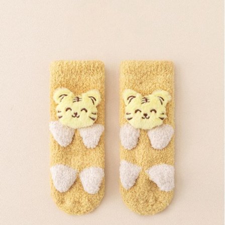 Vintertjocka nyfödda strumpor Coral Fleece Varma Barn Benstrumpor