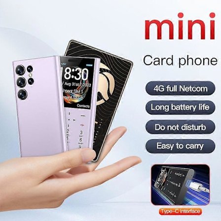 Rainbuvvy i23 4G Nytt Mini SIM-kort Tunn Mobiltelefon 1,77 tums Skärm Dubbla SIM Dubbel Standby Full Netcom 1400mAh Ficklampa Portabel Present Feature