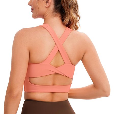 rts Urheiluliivit Naisille Ristiin Rastiin Selkä Pehmustetut Treenitopit Keskivahva Tuki Crop Topit Naisille