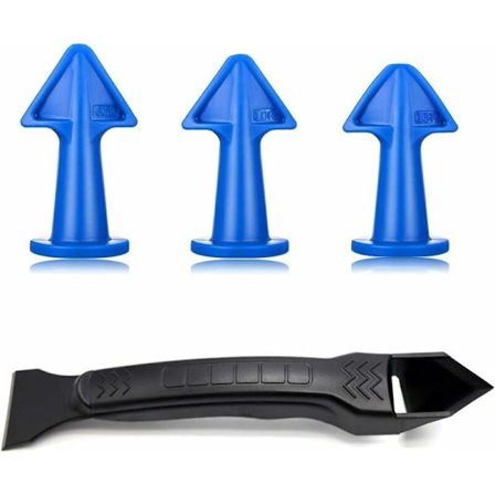 Tiivistys suutin, sauman viimeistelijä, silikonitiivistys suutin muovisella lastalla, laastipistooli suutin kylpyhuoneeseen, keittiöön, lattiaan (väri