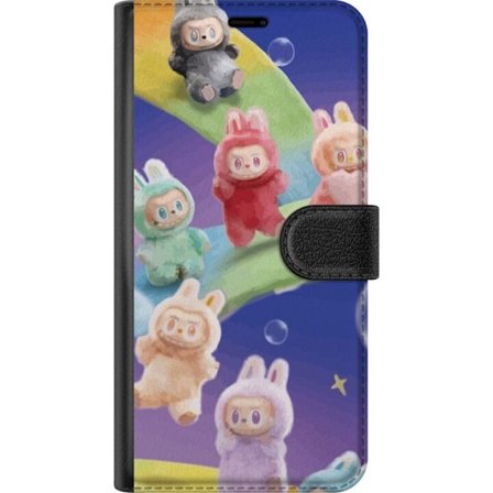 Yhteensopiva Lompakkokotelo Samsung Galaxy A26 La.bubu sateenkaari juliste la.bubu hahmo pupu asu lelut söpö pastelli värikäs anime tyyli suunnittelu