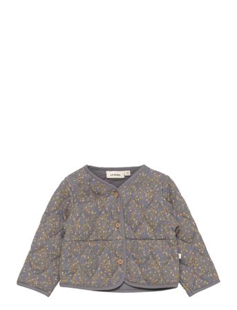 Nbflotus Ls Loose Quilt Card Lil Outerwear Jackets & Coats Quilted Jackets Harmaa Lil'Atelier