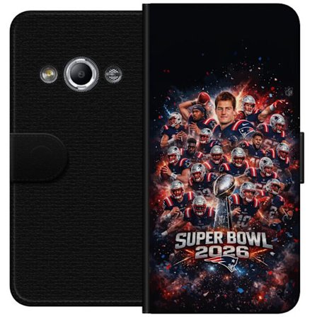 Kompatibelt Lommeboketui til Samsung Galaxy Xcover 3 Super Bowl 2026 plakat med New England Patriots og NFL-trofe i eksplosiv sportsdesign