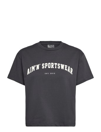 aim ́n Varsity Boxy T-Shirt - Grey - S