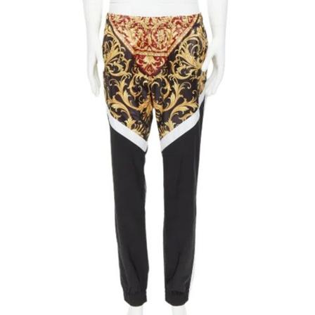 Versace Pre-owned, Pre-owned Nylon bottoms Zwart, Dames, Maat:L,print