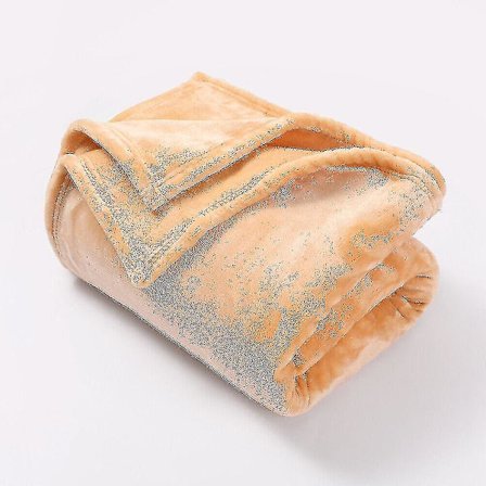 Mjuk och mysig stor filt i fuskpäls och mink till säng, soffa, dubbelsäng och king size