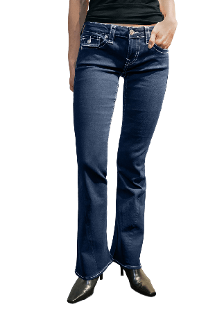 True Religion JOEY LR FLARE FLAP Jeans Dam Blå 30