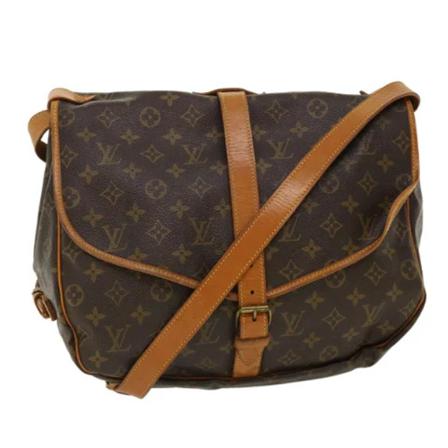Louis Vuitton Vintage, Pre-owned Canvas louis-vuitton-bags Bruin, unisex, Maat:ONE Size
