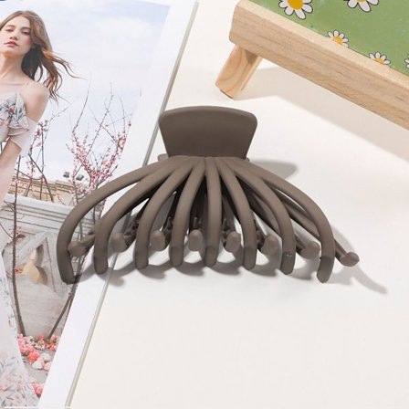 Hårklo Dam Hårklämma KAFFE