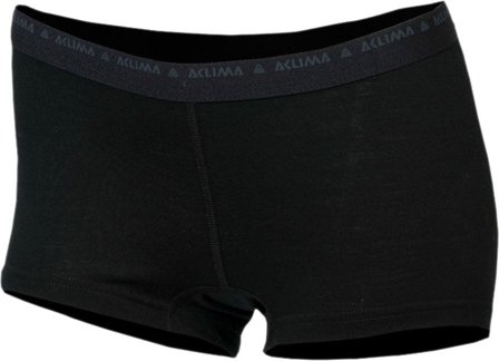 Aclima LightWool Shorts/Hipster Woman Jet Black