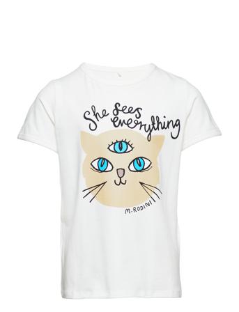 She Sees Everything Sp Ss Tee T-shirt Hvid Mini Rodini