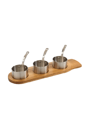 Samuel Groves Minikastrullset i 3 delar 9 cm Kastruller & grytor Silver 3-PACK