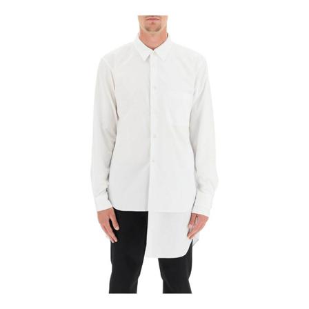 Comme des Garçons, double layer shirt Biały, Mężczyzna, Rozmiar: S