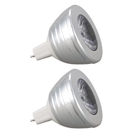 Mr16 3w Väriä Vaihtavat Rgb Led Spottivalon Lamppu Kaukosäätimellä 12v