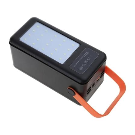 Dobbelt USB 28x18650 Etui Mobiltelefon Hurtig Opbevaring DIY (Standard Udgave Sort)