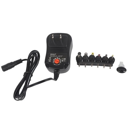 Universal 100-240V til 3V/4.5V/5V/6V/7.5V/9V/12V 12W Justerbar AC/DC Oplader Adapter Switching Strømforsyning