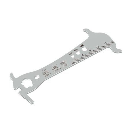 1 Stykke Sykkelkjede Slitasjeindikator Verktøy Reparasjonslinjal Rustfritt