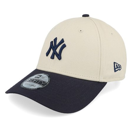 New Era - MLB Black adjustable Czapka Z Daszkiem - New York Yankees Colour Block 9FORTY Stone/Navy Adjustable @ Hatstore