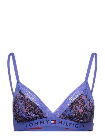 Unlined Lace Triangle Print Lingerie Bras & Tops Soft Bras Triangle Bras Multi/mønstret Tommy Hilfiger