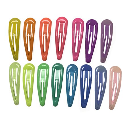 Hårklemmer til piger, 120 stk. 2 tommer no slip metal snap hårklemme