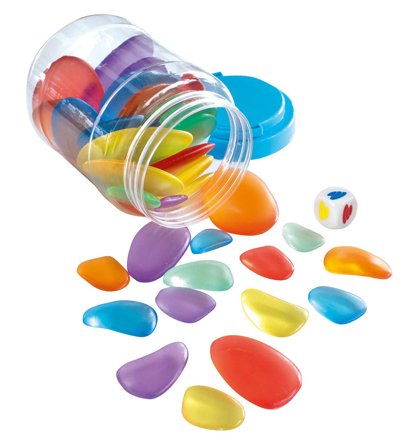 MYPAUZE Transparenta regnbågsstenar 36st - Lyreco - Skola och förskola - Lekmaterial - Bygglek, konstruktion och mosaik