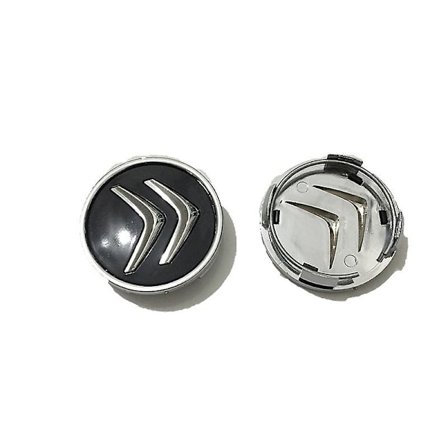 4 stk. Navkapsler til Citroen C4 Picasso C3 Berlingo C5 X7 C2 C1 Ds3 ZX Xsara C8 DS DS4 60MM, Fælgcenterkapsler med Badge, Billemblem Hjulkapsler 