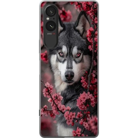 Yhteensopiva Puhelinkuori Sony Xperia 10 VI Susi Punaiset Silmät Eläin Susi Mystinen