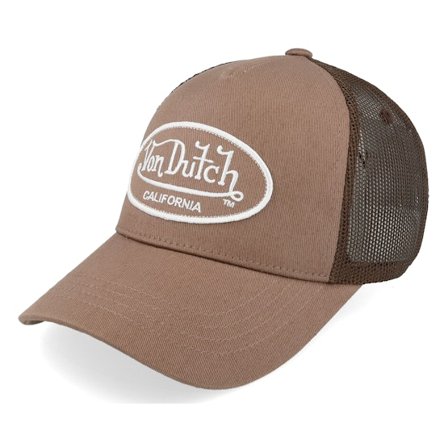 Von Dutch - Bruin trucker Cap - Oval Patch Brown Trucker @ Hatstore