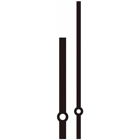 Lige visere 13 og 10 cm - Artémio Sort