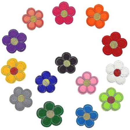 48 stk. Blomsterlapper til tøj Re Rats(12 S)