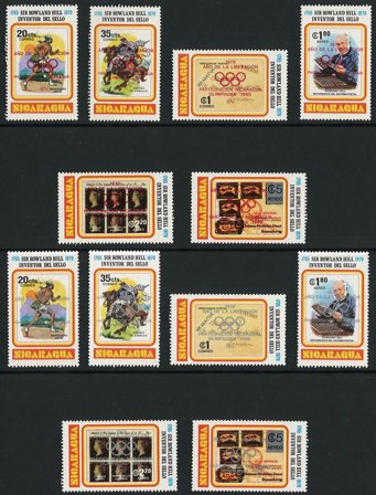 Nicaragua 1980 - MICHEL 2085a-2090a + 2085b-2090b - Postfrisk