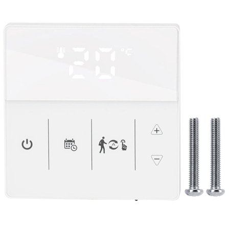 HY609 WIFI Veggmontert Termostat Varme Temperaturkontroller 110-250V Hvit