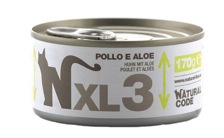 Natural Code XL3 Per Gatti Adulti Pollo E Aloe 170g
