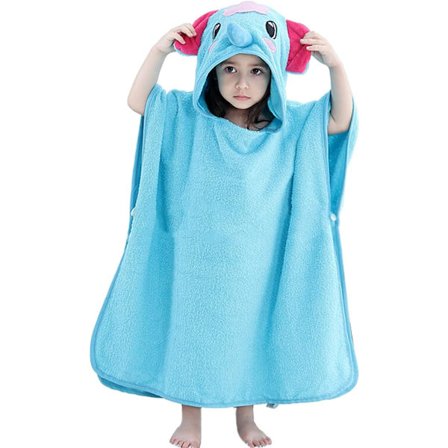 Badekåbe til Børn Elefant Børne Badehåndklæde Blødt Bomuld