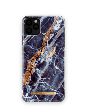 Unisex Hülle, iPhone 11 Pro Max Midnight Blue Marble Handyhülle