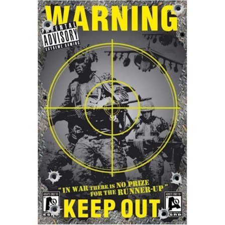 Warning - Gaming, keep out
