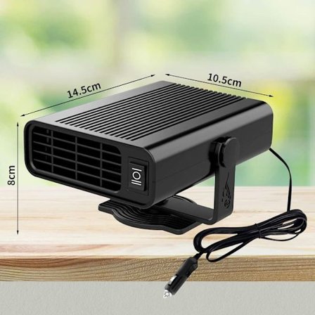 Liropau Bærbar Bilvarmer, 12V 120W Bilvarmer Defroster 2-i-1 Bil