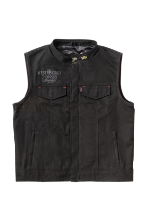 Chaleco de loneta 131/2 West Coast Choppers Collab Negro S