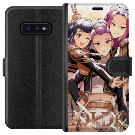 Kompatibelt Plånboksfodral till Samsung Samsung Galaxy S10e K-Pop Demon Hunters guld svart anime trio kpop e-sport inspirerad design kraftfull stil