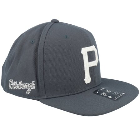 Nike MLB - Pittsburgh Pirates Statement Dri-fit Pro Anthracite Snapback - Nike Snapback Grey Cap - MLB @ Hatstore