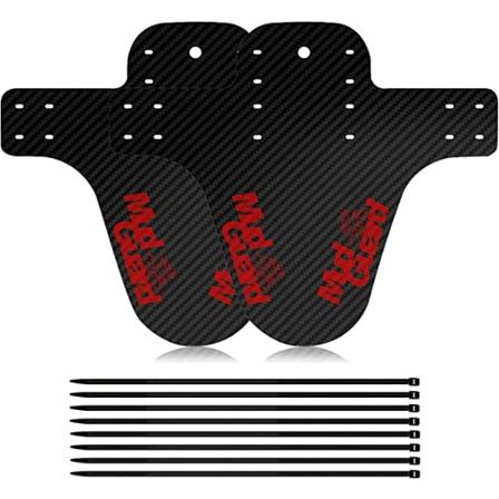 2 stk karbonfiber Mtb-skjerm, karbonfiber Mtb-skjerm, F