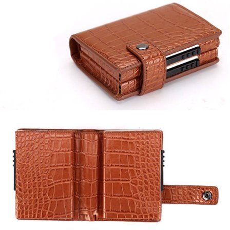 Aluminium PU-Läder Stilrent Praktiskt Korthållare från Jensen