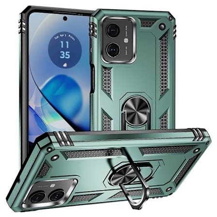 For Motorola Moto G54 5G Deksel Anti-ripe TPU+PC Ring Stativ Telefondeksel