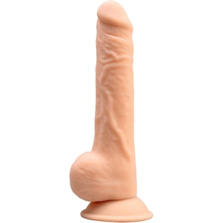 Silexd: Premium silikone dildo Ljus hudfärg 24 cm