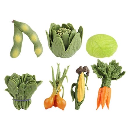 Vihanneskoristeet 7 kpl Mikromaisemakoriste