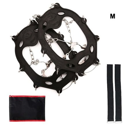 2 stk isbrodder støvler sklisikre fjellklatring lette stegjern 12 tenner klatring