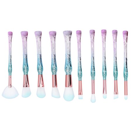 10 st Makeup Borstar Set Mjuka Borst Hår Professionella Ansikts Makeup Borstar för NybörjareM011