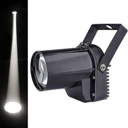 Pin spot spotlights, 3W LED Vit Strålkastare, Pinspot Ljus Spegelbollar DJ Disco Effektlampa [118]